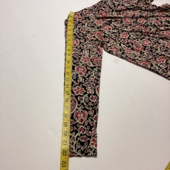 J.Jill Wearever Collection Top Tunic Black Floral - Picture 7 of 7